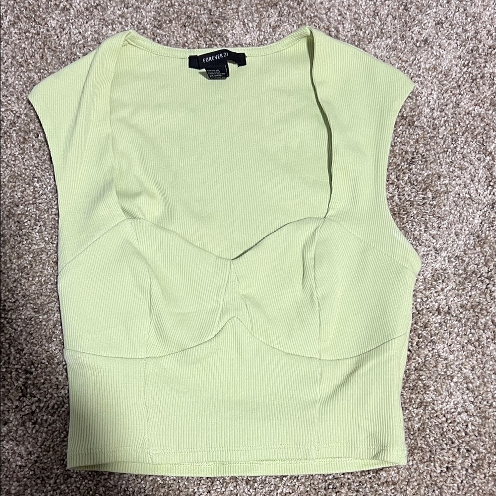Forever 21 Pastel Green Crop Top